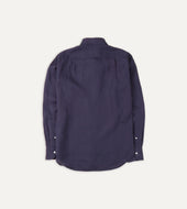 Washed Linen Spread Collar Shirt