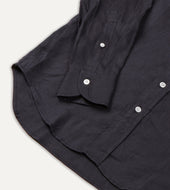 Linen Spread Collar Shirt