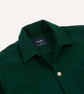 Wool Four Pocket Camp Collar Work Shirt