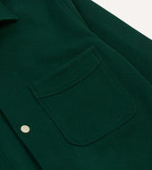 Wool Four Pocket Camp Collar Work Shirt