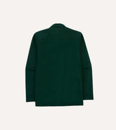 Wool Four Pocket Camp Collar Work Shirt