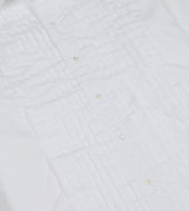Cotton Pleated Bib Front Dinner Shirt