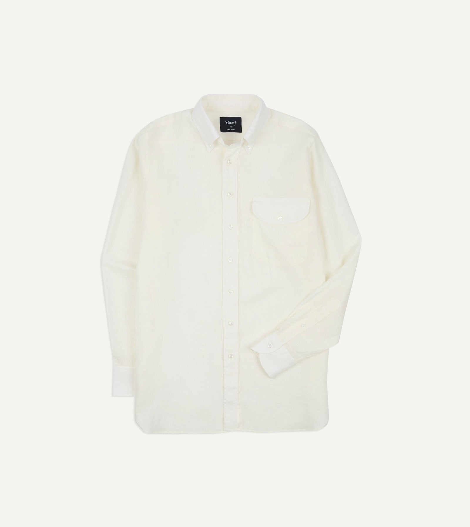 Linen Button Down Collar Shirt