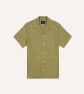 Cotton Linen Crepe Cuban Shirt