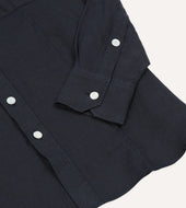 Linen Pintuck Military Shirt