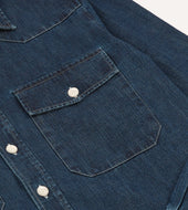 Rinse Denim Two Pocket Western Shirt