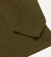 Cotton Mandarin Collar Popover Shirt