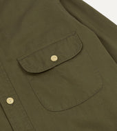 Cotton Mandarin Collar Shirt