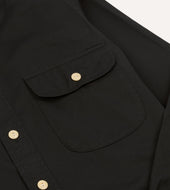 Cotton Mandarin Collar Shirt