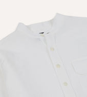 Linen Mandarin Collar Shirt