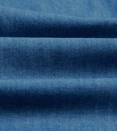 Denim Spread Collar Popover Shirt