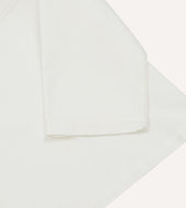 Herringbone Cotton Mandarin Collar Popover Shirt