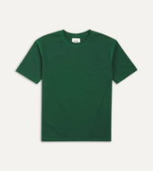 Green Cotton Crew Neck Hiking T Shirt