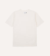 Antique White Flamé Cotton Crew Neck Hiking T-Shirt