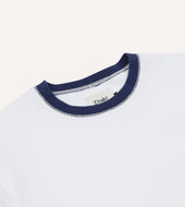 And Navy Tipped Ringer T Shirt