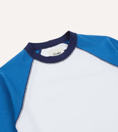 And Blue Raglan Sleeve Hiking T Shirt