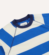 And White Stripe Raglan Sleeve Hiking T Shirt