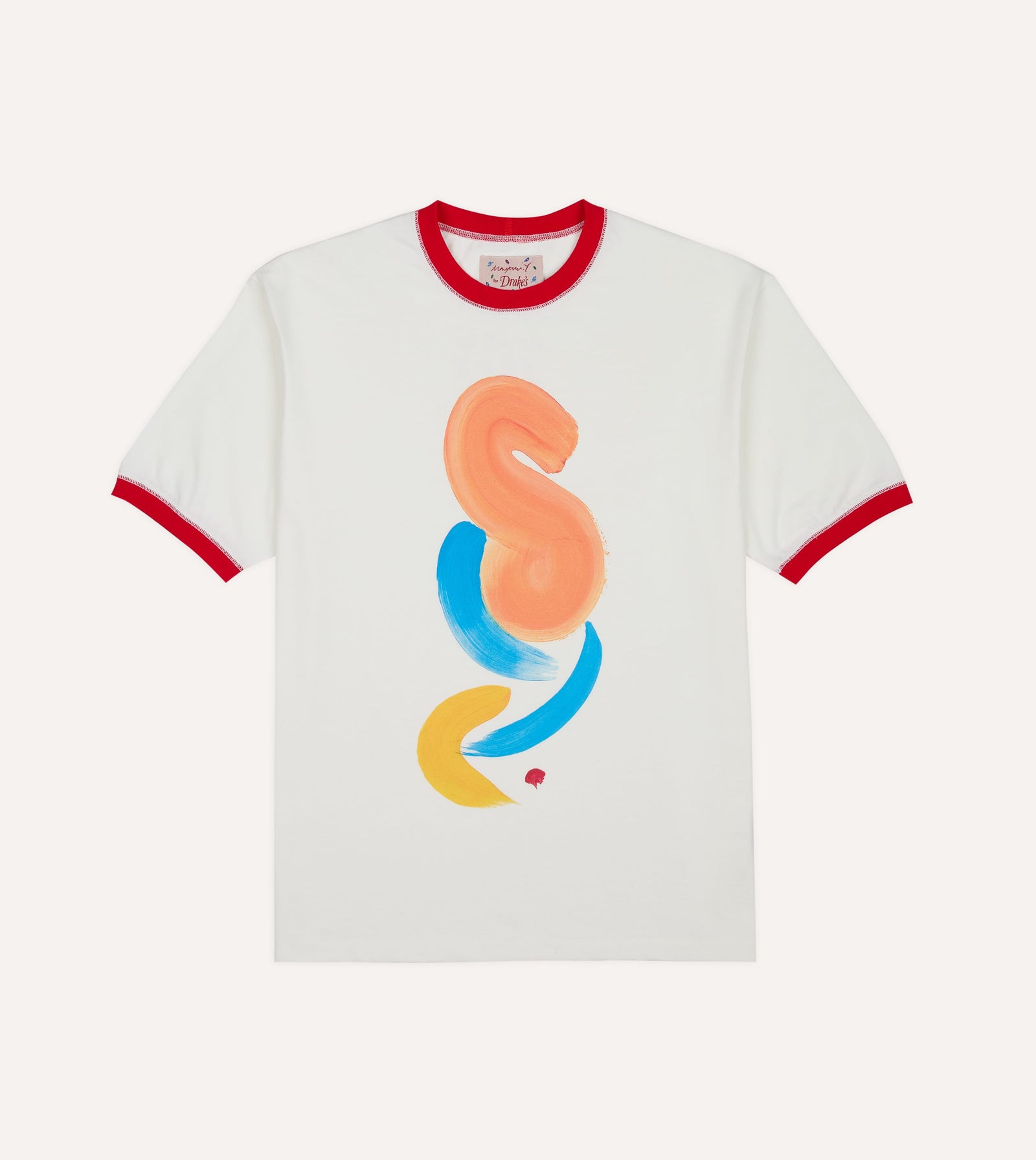 Mayumi Y For Drake S Print Ringer T Shirt