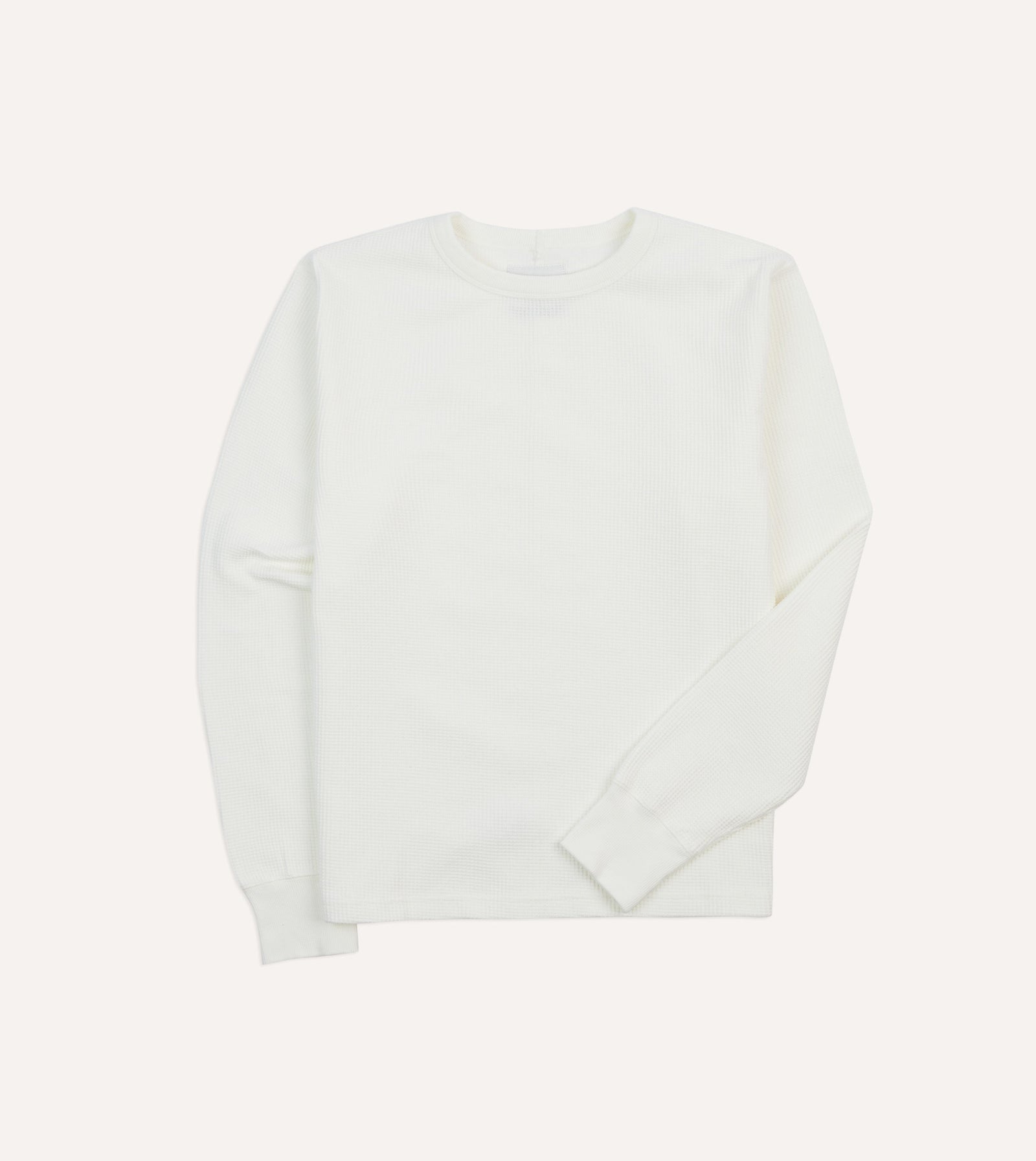Waffle Knit Long Sleeve Hiking T Shirt