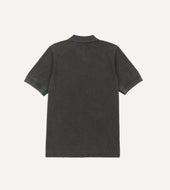 Washed Piqu Cotton Polo Shirt