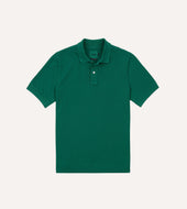 Green Piqu Cotton Polo Shirt