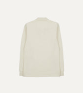 Pique Cotton Long Sleeve Polo Shirt