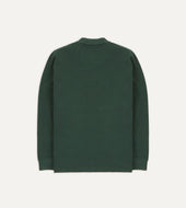 Pique Cotton Long Sleeve Polo Shirt