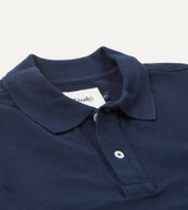 Light Pique Cotton Long Sleeve Polo Shirt