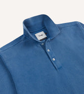 Cotton Jersey Long Sleeve Polo Shirt