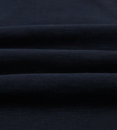 Pique Cotton Long Sleeve Polo Shirt