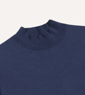 Cotton Long Sleeve Mock Neck Hiking T Shirt