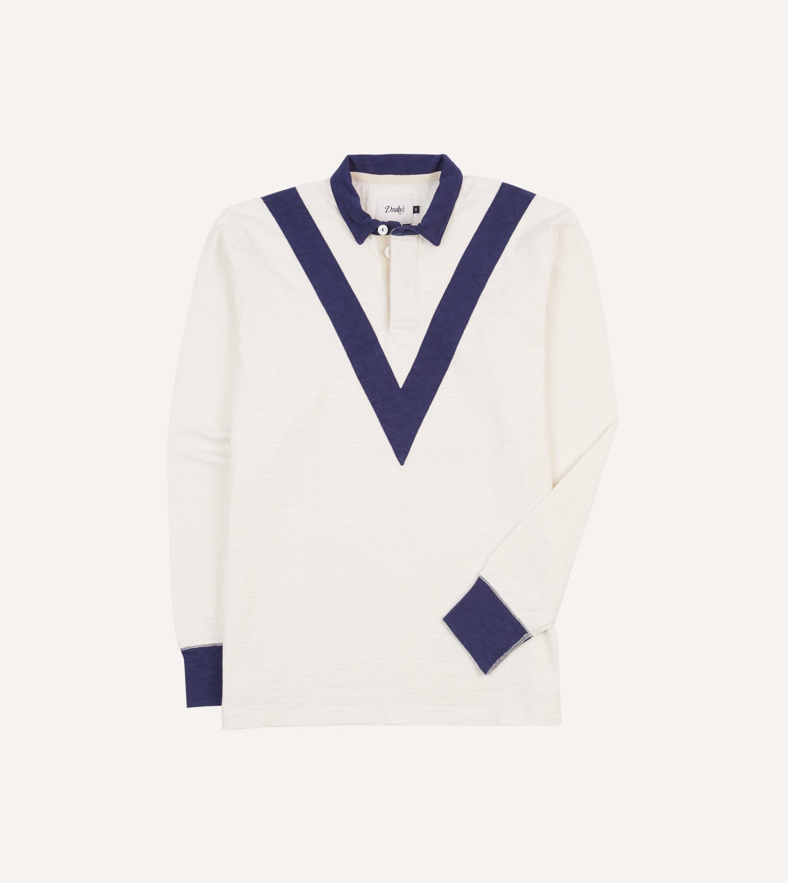 And Navy Chevron Flam Cotton Rugby Shirt
