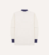 And Navy Chevron Flam Cotton Rugby Shirt