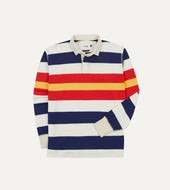 Multi Stripe Flamé Cotton Rugby Shirt