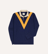 And Yellow Chevron Flam Cotton Rugby Shirt