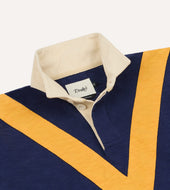 And Yellow Chevron Flam Cotton Rugby Shirt