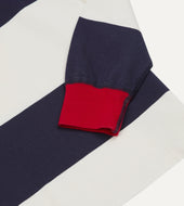 And Navy Block Stripe Cotton Rugby Shirt