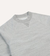 Grey Melange Cotton Sweatshirt