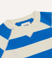 And Antique White Stripe Cotton Raglan Sweatshirt
