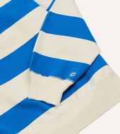 And Antique White Stripe Cotton Raglan Sweatshirt