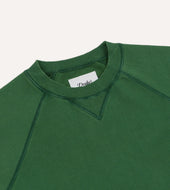 Green Cotton Hemp Raglan Sweatshirt