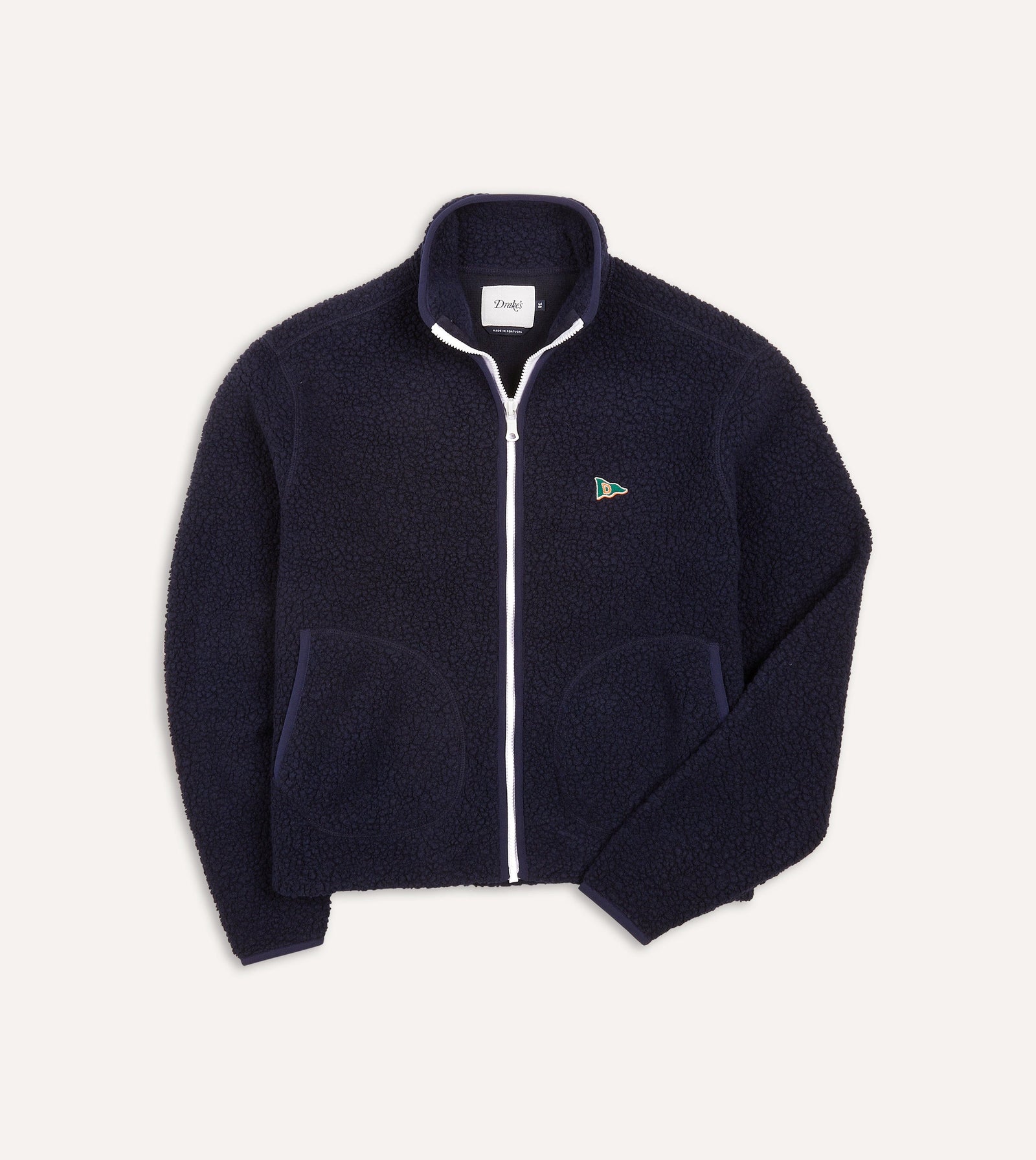Boucle Wool Zip Fleece Jacket