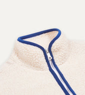 Boucle Wool Zip Fleece Jacket