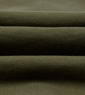 Green Cotton Quarter Zip Sweatshirt