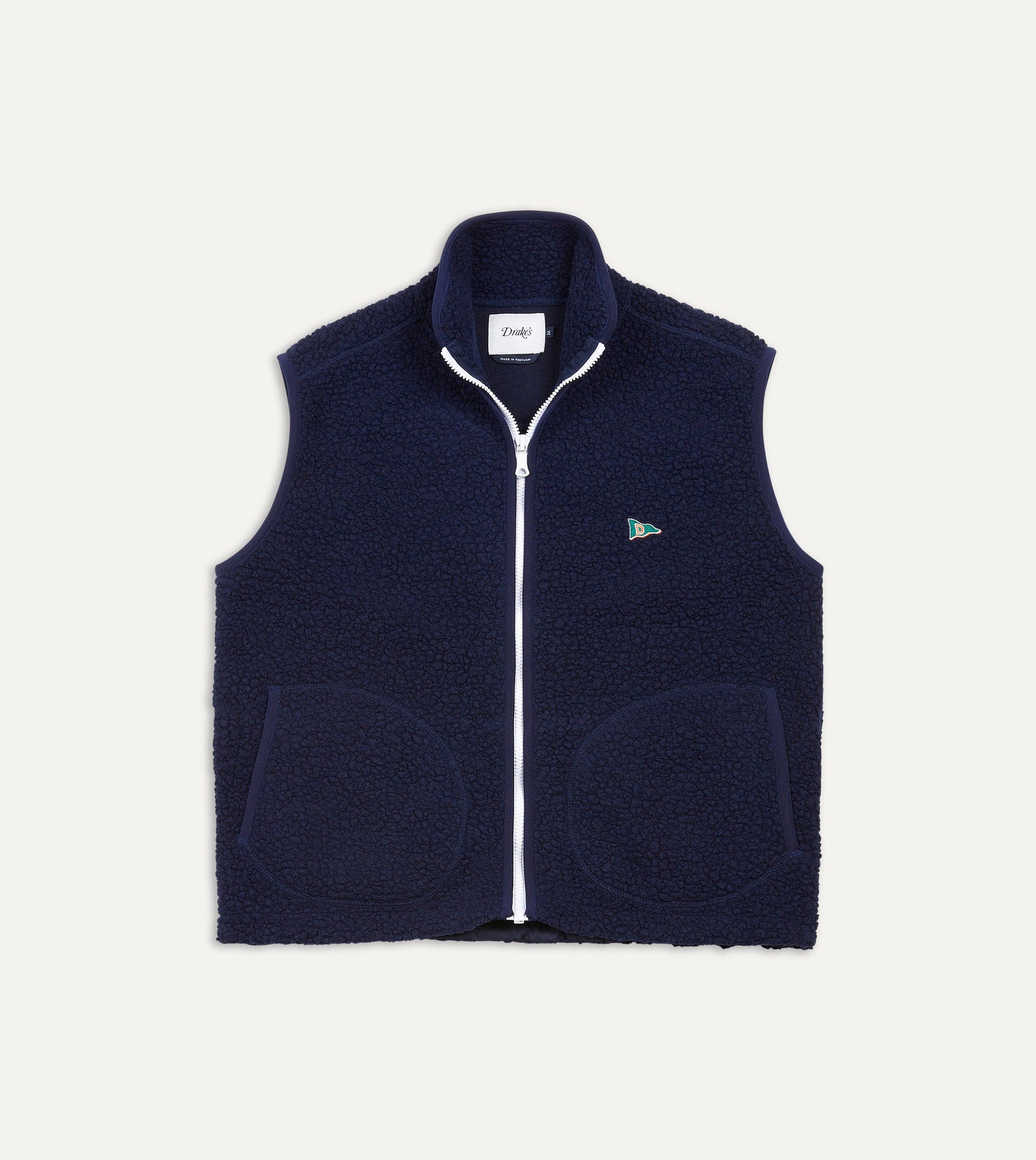 Boucle Wool Zip Fleece Vest