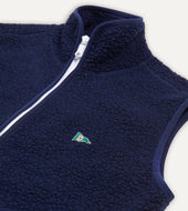 Boucle Wool Zip Fleece Vest