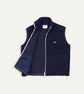 Boucle Wool Zip Fleece Vest