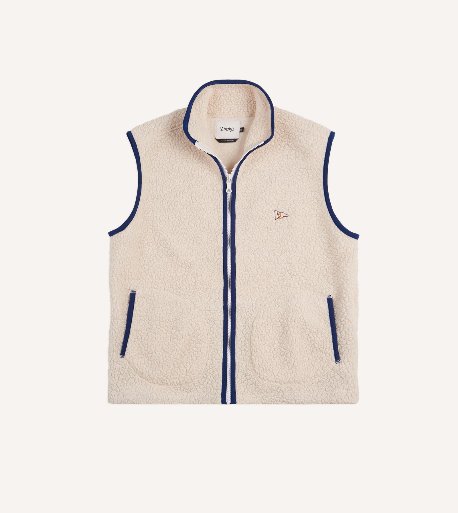 Boucle Wool Zip Fleece Vest