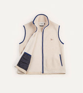 Boucle Wool Zip Fleece Vest