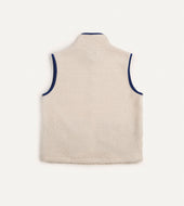 Boucle Wool Zip Fleece Vest